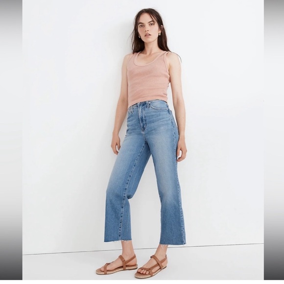 Madewell Denim - Madewell The Perfect Vintage Wide Leg Crop Jean Womens Size 25